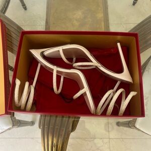 COPY - Rene Caovilla Cleo 105 crystal ivory